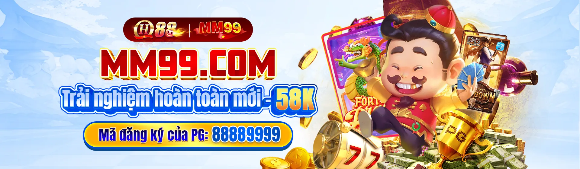 Hình ảnh chính Bắn Cá FB86 với đại dương xanh thẳm và cá vàng